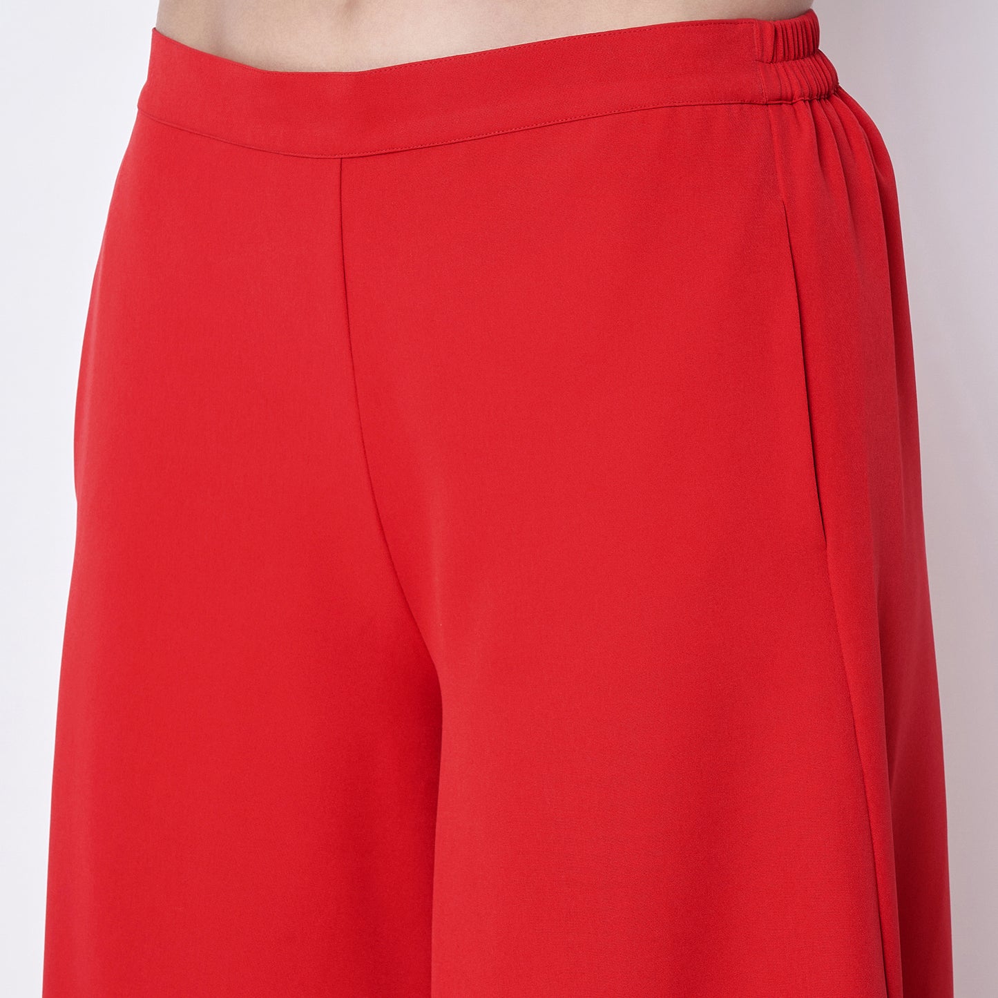 Red Wide Leg Pants