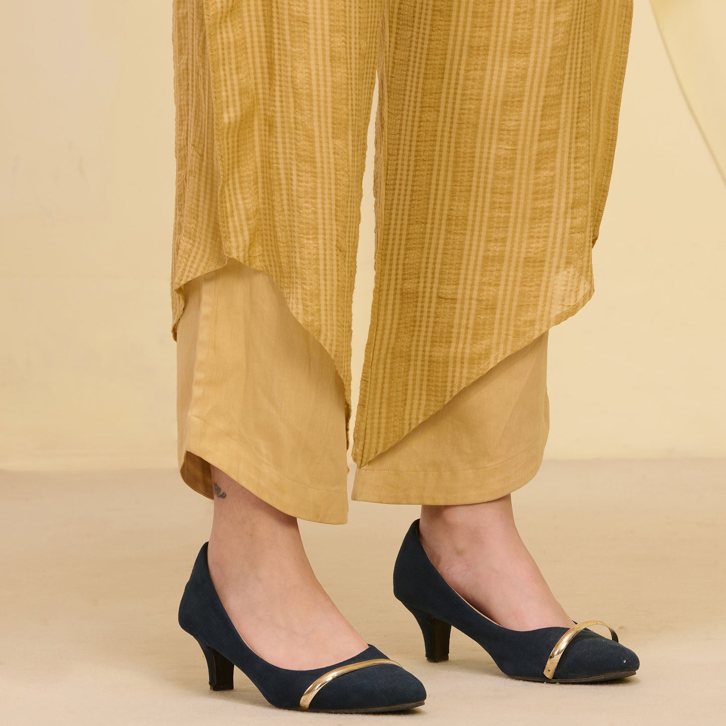 Golden Layered Trouser