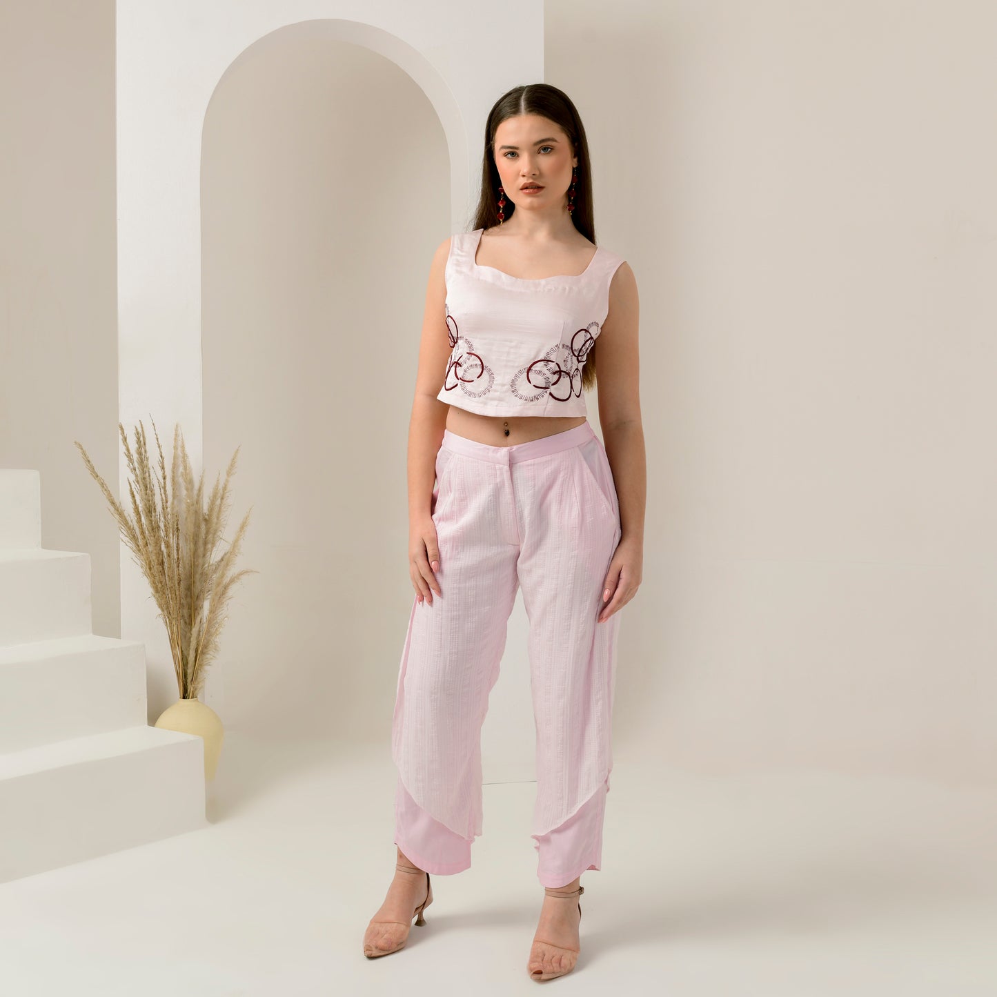 Pink Layered Trouser