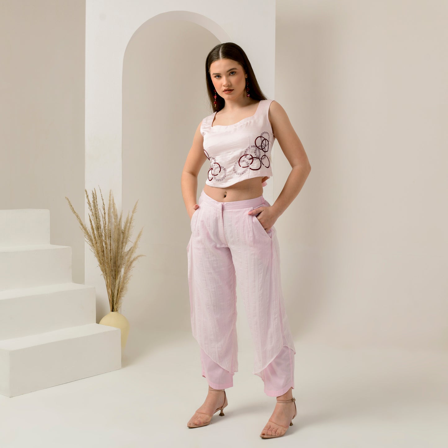 Pink Layered Trouser