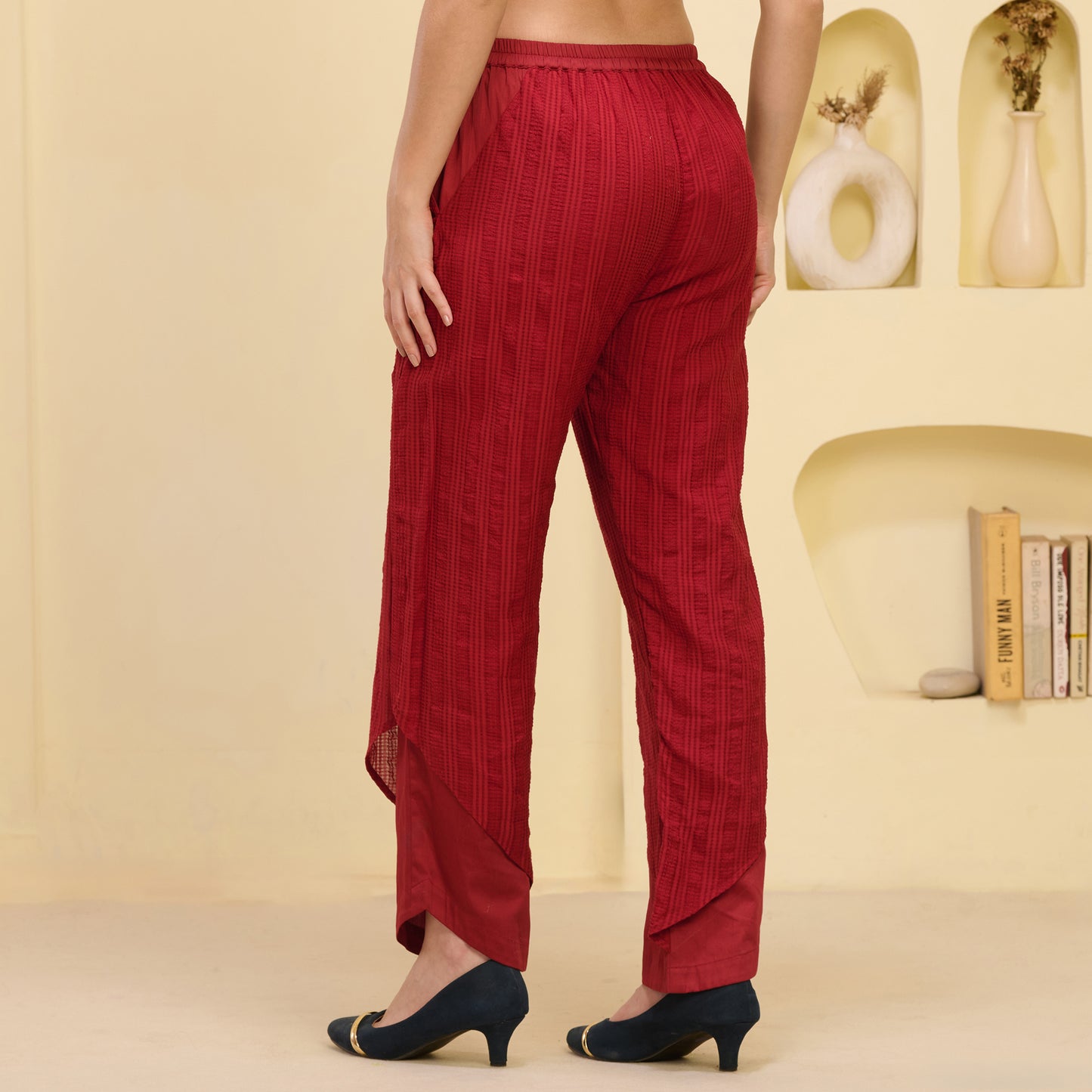 Red Layered Trouser