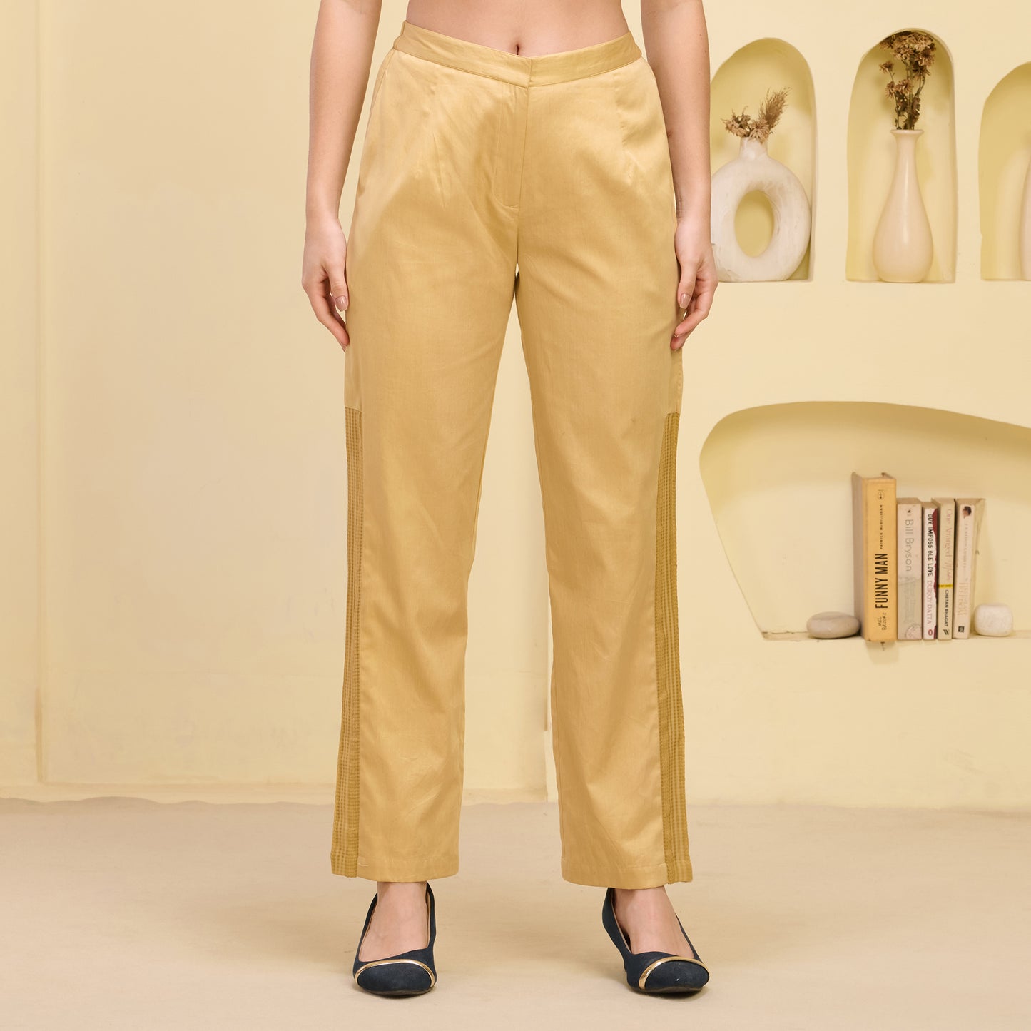 Golden Straight Trouser