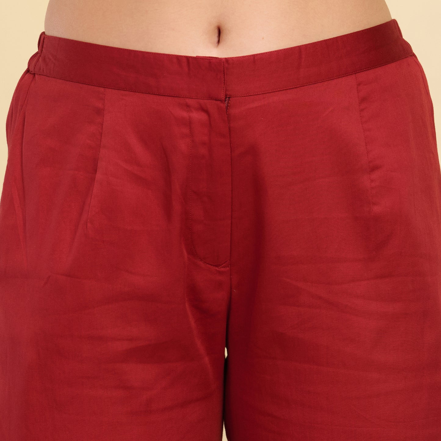 Red Straight Trouser