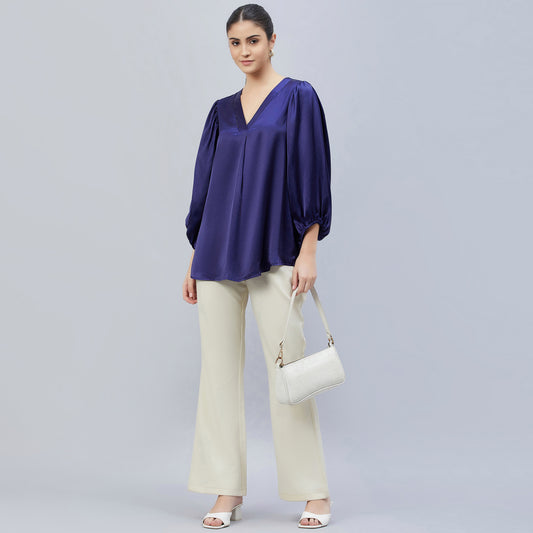 Buy First Resort by Ramola Bachchan First Resort by Ramola Bachchan Classic  Embellished Detail Satin Casual Shirt at Redfynd