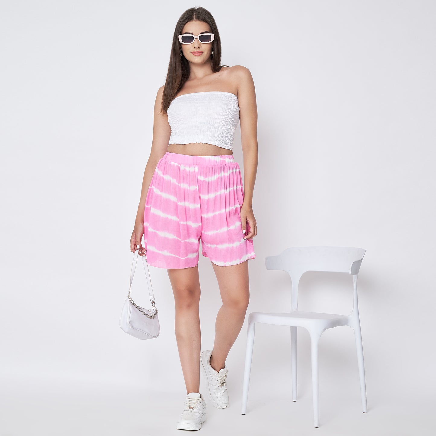 Pink Tie-Dye Shorts