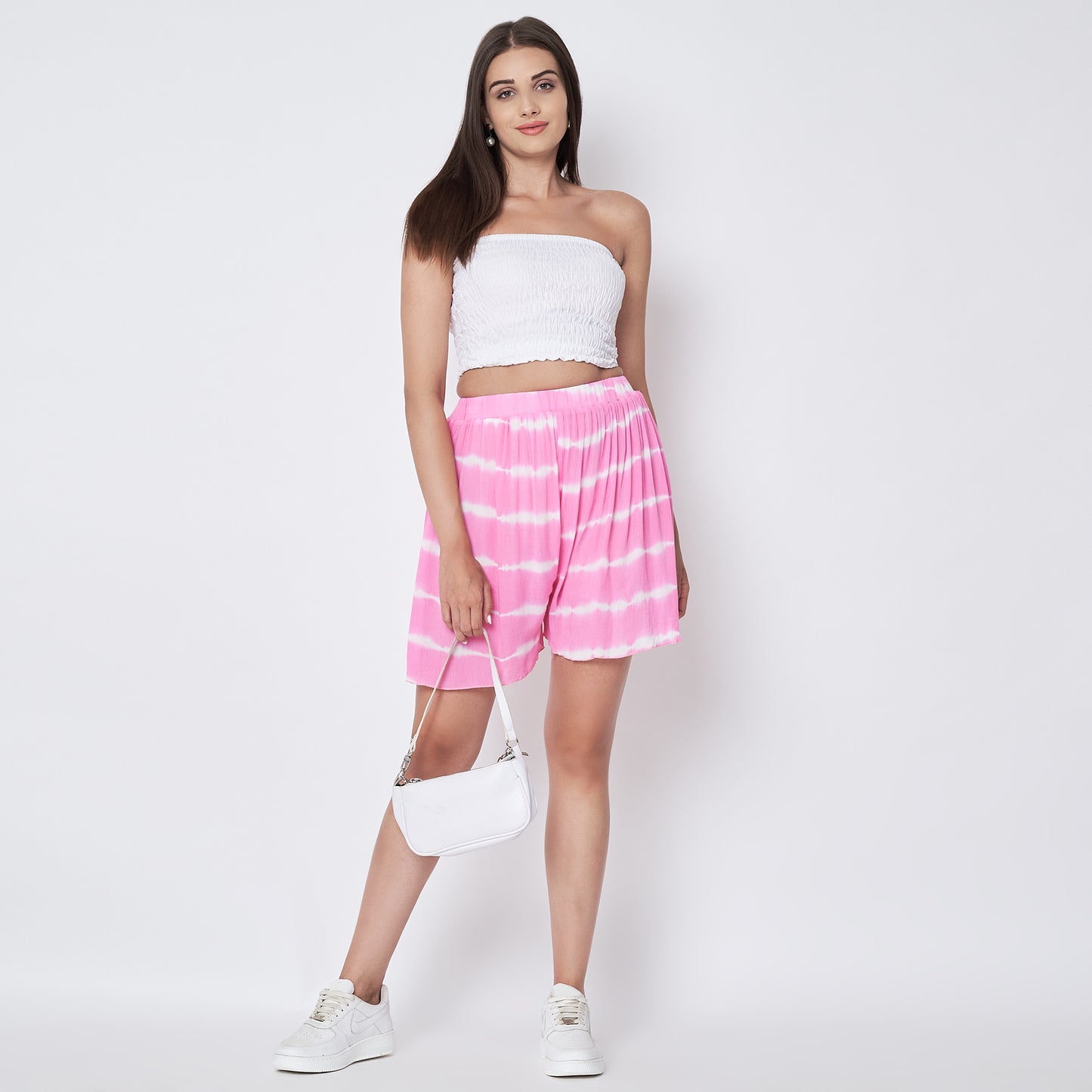 Pink Tie-Dye Shorts