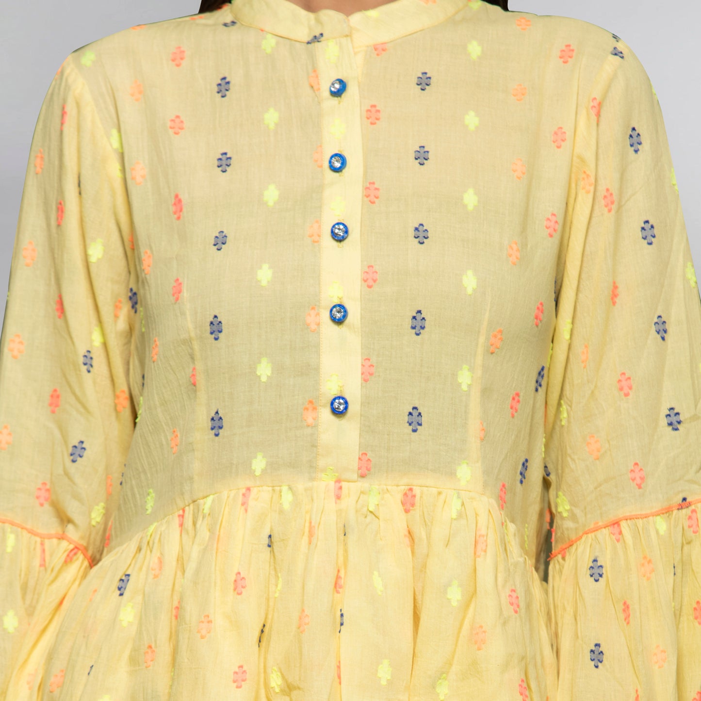 Lemon Yellow Frill Dress