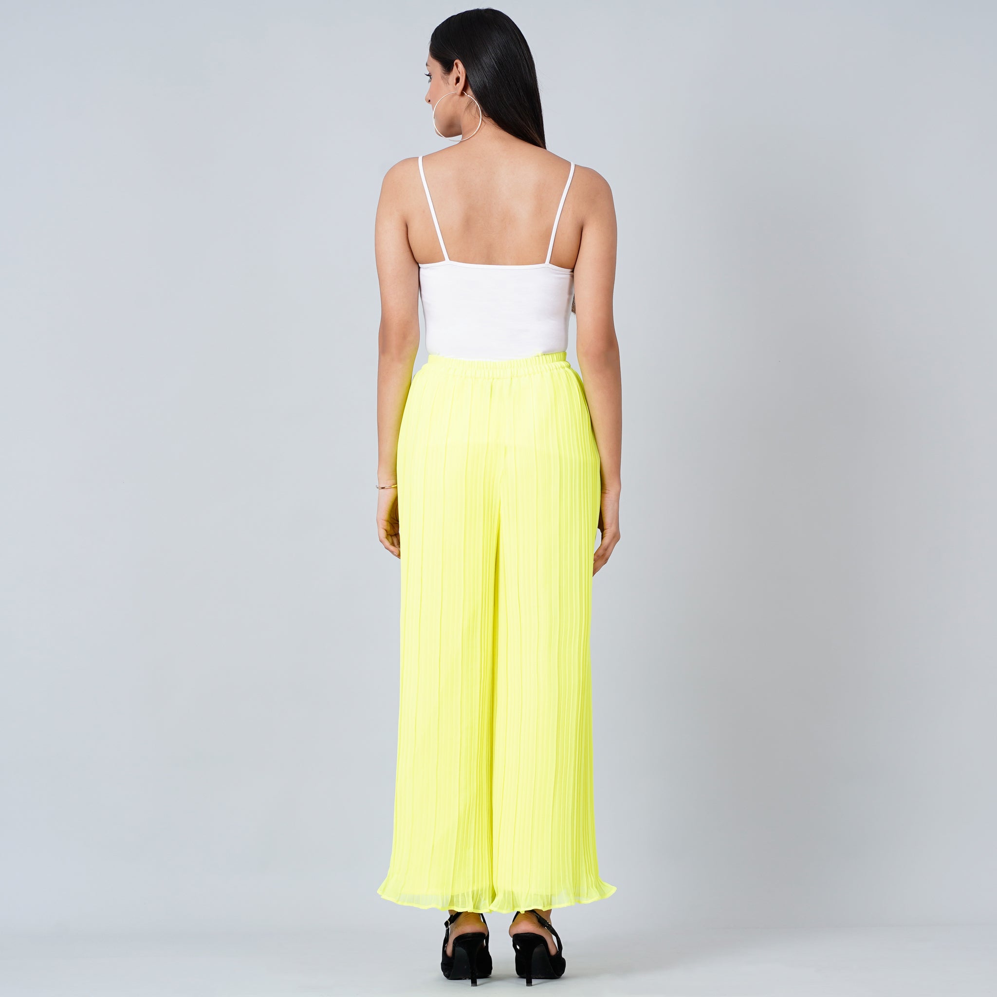 Womens Summer Elegant Wide Leg Pleated Pants  shawnsuniqueapparel