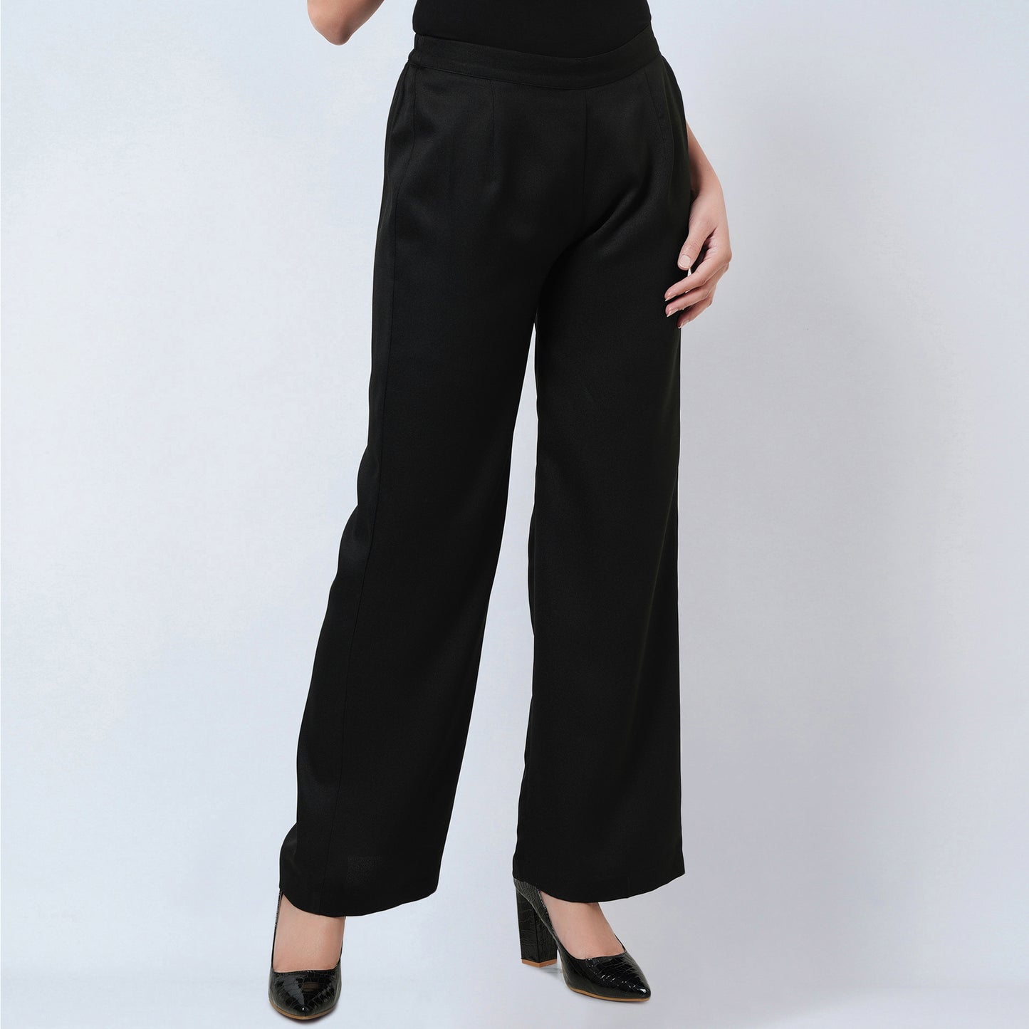 Black Straight Pants